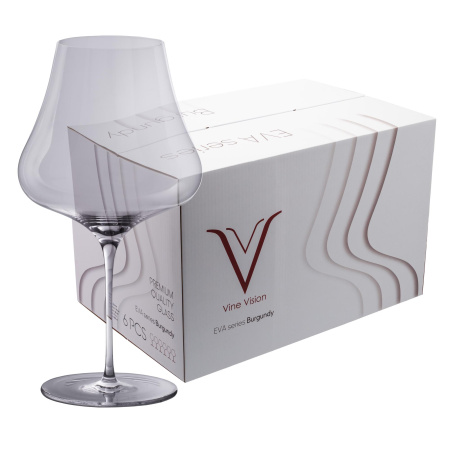 Бокалы Vine Vision, Eva Burgundy, set of 6 glasses (gift box) Бокалы Vine Vision, Eva Burgundy, set of 6 glasses (gift box)